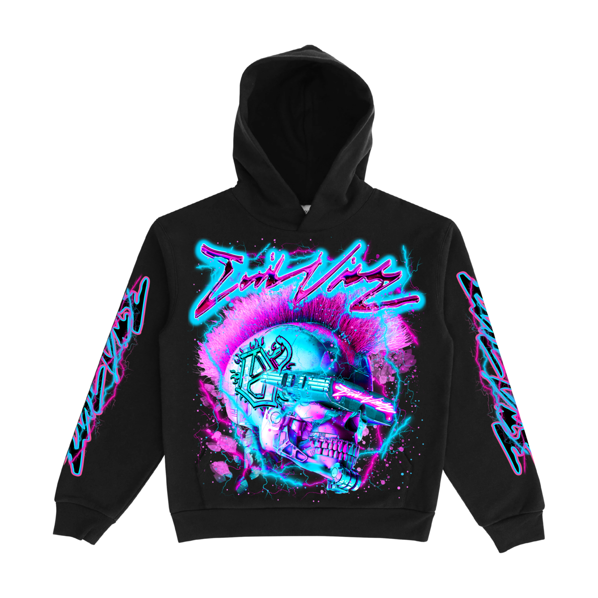 Evil Vice Evil Vice Hoodie - Neon Punk - Black - VICE016 – Vengeance78