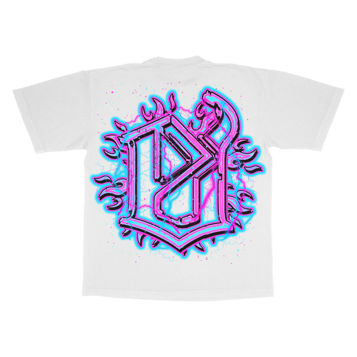 Evil Vice Evil Vice T-Shirt - Neon Punk - White - VICE007 – Vengeance78