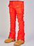 Majestik Jeans - Nirvana Rip and Frayed Stacked Pants - Orange - DL2260