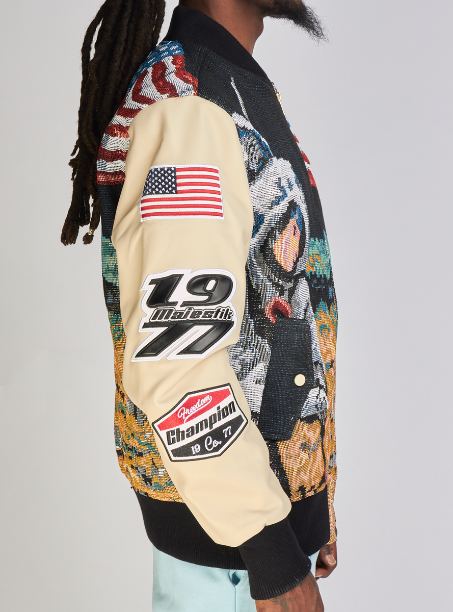 Majestik Jacket - Gradation Jacquard - Multi And Beige - JJ2371 ...