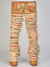 Majestik Jeans - Nirvana Rip And Frayed Stacked Pants - Orange Camo - DL2360