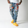 8&9 - On 1 Patch Denim Jeans Blue