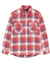 Purple-Brand Shirt - Plais Flannel LS - Red Multi - P337-FPRM423