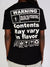 Rad Boyz T-Shirt - Warning - Black - RB-KT-001