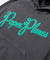 Paper Plane Hoodie - Script Logo Puff Print Hoodie - Washed Black - 310016