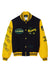 Lacoste Jacket - Two-Tone Woolen Teddy Varsity - Navy Blue-HDE and Yellow-C7T - BH9202 51 TIV