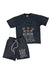 Copper Rivet Short Set - Beware - Acid Wash Black - 511008
