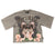 Doctrine - T-Shirt - Skulled Moth Garden - Charcoal Wash - DB0303