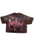 Rare Peace T-Shirt - Crop - Dark Brown - RT5040