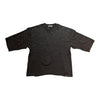 Highly Undertd T-Shirt - All Over Stone 3\4 Sleeve - Black - HF5502