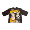 Highly Undertd T-Shirt - Infnt Possibility 3\4 Sleeve - Black\Gold - HF5501