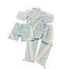 Rebel Minds Set - Striped Nylon Tracksuit + Short - Light Blue - A00-14405/A00-14505