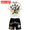 Rebel Minds - Kids-Boys - Short Set - Black - Beige -Black - 612-11819