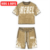 Rebel Minds - Kids- Boys - Short Set - Beige - 612-11807