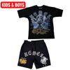 Rebel Minds KIDS Short Set - Heavy Tears - Black - 612-11819