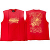 Politics MUSCLE SHIRT - Spider - Red & Orange