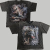 Rebel Minds T-Shirt - Rhinestone Crop Tee - Black - 610-11178