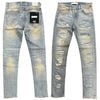 KDNK Jeans - Rip & Repair Jeans - Blue - KND4985