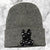 Psycho Bunny Beanie - Mens Knit - Grey - B6A24Q1HT