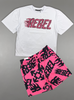 Rebel Minds Short Set - Rebel Puff - Hot Pink - 610-14913
