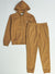 Lacoste Sweatsuit - Zip Up Solid Fleece - Light Brown - SH9626 51 SIX