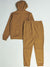 Lacoste Sweatsuit - Zip Up Solid Fleece - Light Brown - SH9626 51 SIX
