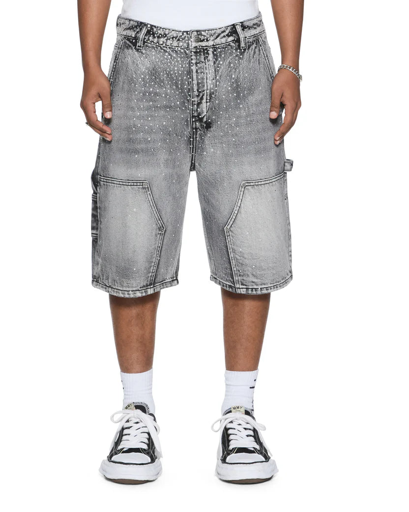 Ksubi Shorts - Maxx OP Short Konkrete Crystal - Charcoal