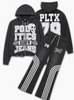 Politics Sweatsuit - Ruth - Black Wash - 110