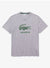 Lacoste T-Shirt - Crackled Logo - Grey Chine - TH0063 51 CCA