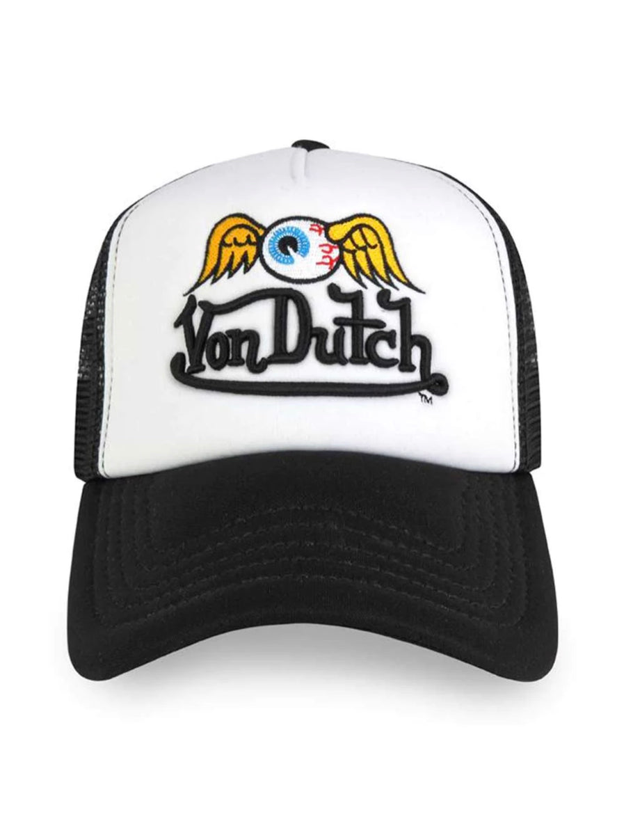 Von Dutch Hat - Flying Eyeball Foam Trucker - Black - VDHT1410 ...