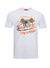Von Dutch T-Shirt - Flames - White And Orange - 09