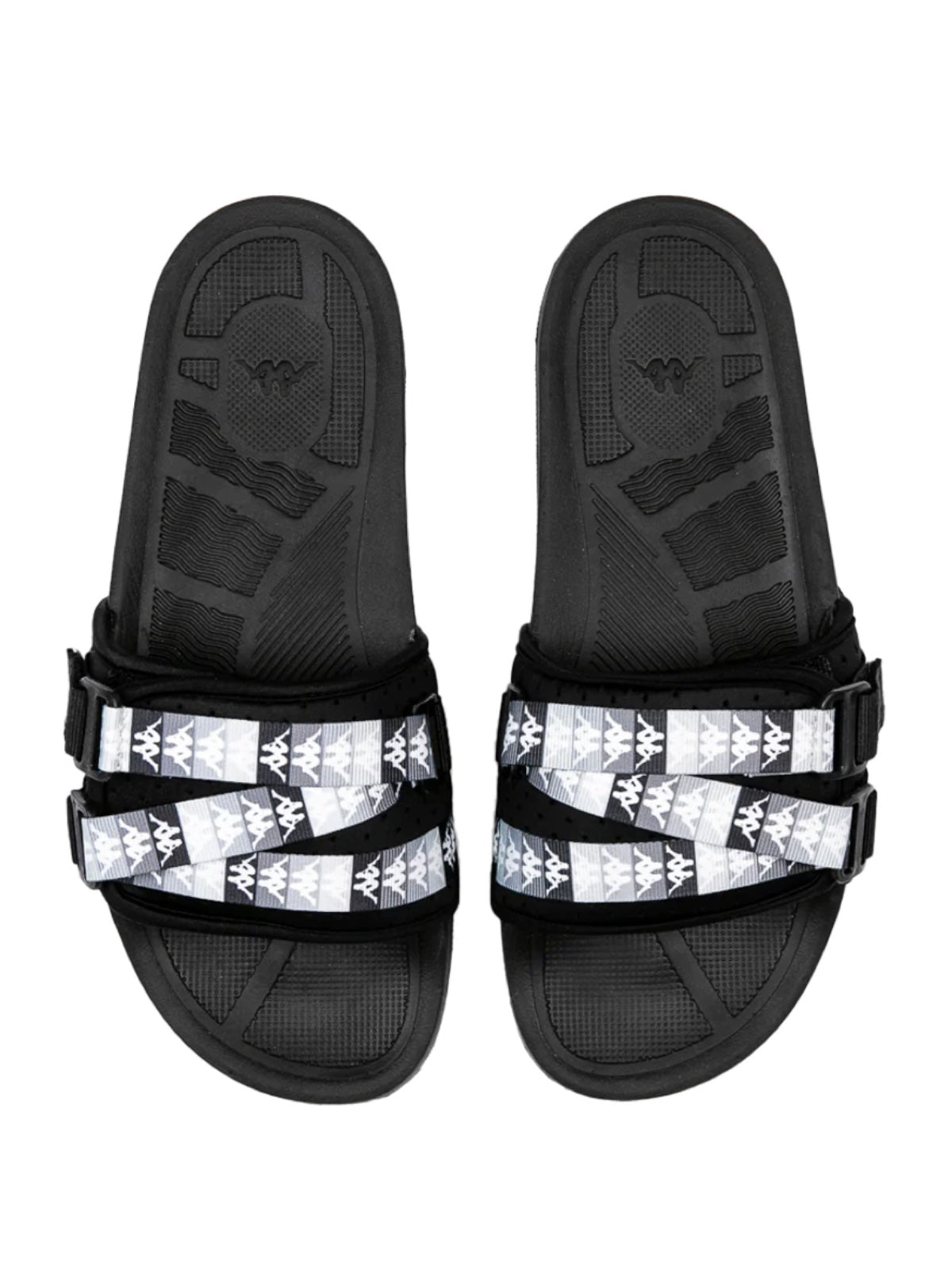 KAPPA SLIDES \'Black-White-Black\' KAPPA Authentic Taisy 1 Slides 381C4SW-A00 - Shiekh main image 2