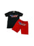 Rawyalty Short Set - RAW USA - Black And Red