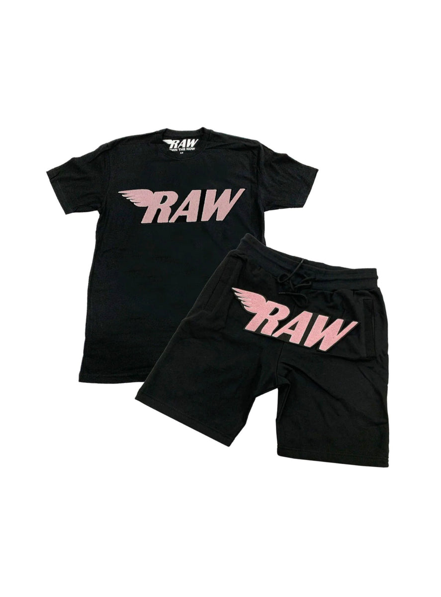 Rawyalty Short Set RAW Black And Pink Vengeance78