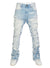 Focus Jeans - Distressed Super Stacked - Ice Blue - 3445C
