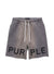 Purple-Brand Shorts - High Risk Jumbo Wordmark - Charcoal - P446-HSCJ323