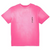 Purple-Brand T-Shirt - Textured Jersey- Neon Pink Wordmark - P104- JNPT423