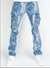 Politics Jeans - MOTT- Dark Blue Jacquard- Cargo Stacked Denim - 520