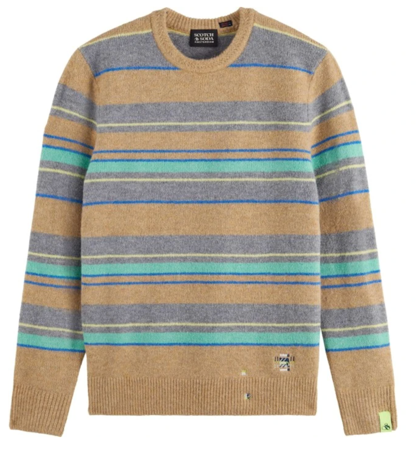 Scotch & Soda Wool Blend Jacquard Pullover - 169482-SC0218 - Fuel