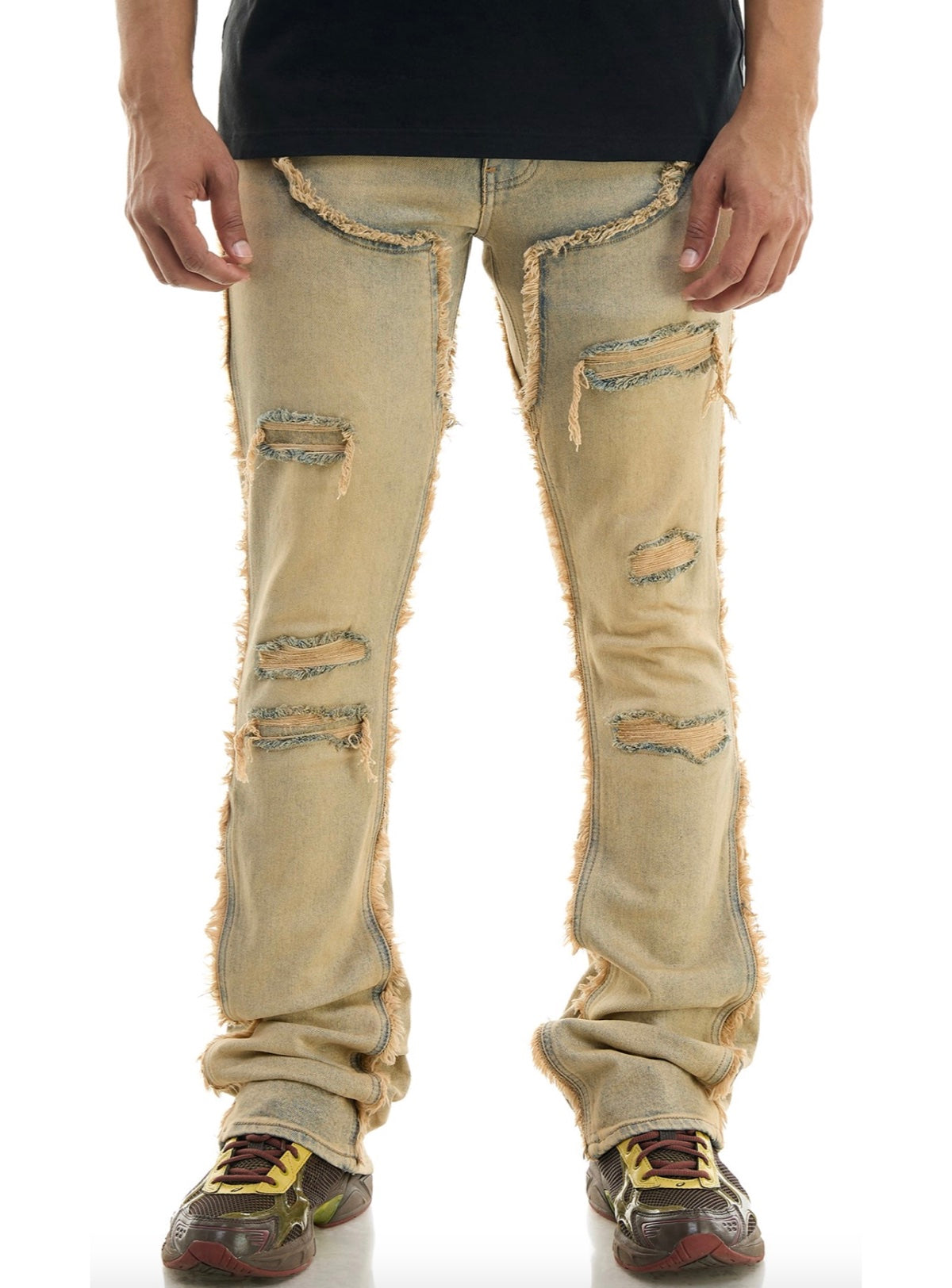 STACKED CUT & SEW JEANS – KDNK
