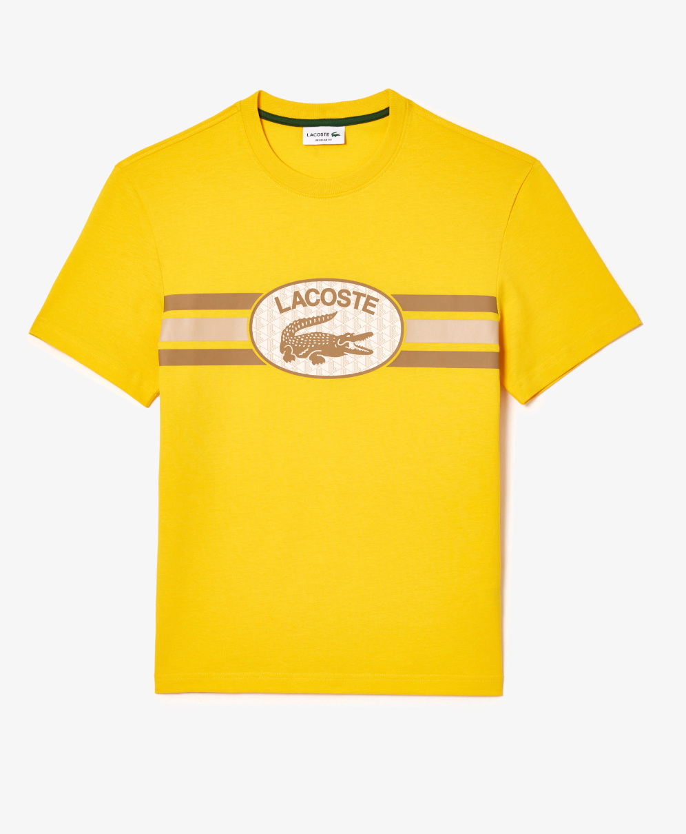 Lacoste t shirt sales yellow