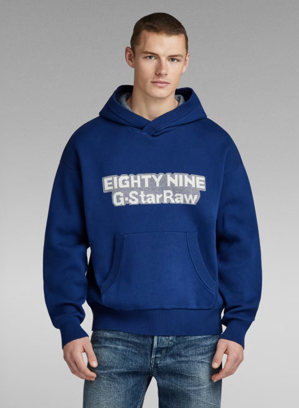 Blue g star hoodie sales