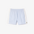 Lacoste Shorts - Men's Monogram Print Swim Trunks - Blue And White - MH6980-51