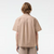 Lacoste Shirt - Men's Short Sleeve Monogram Print -  Beige And Brown  - CH8792-51