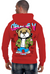 George V Hoodie - GEORGE V PARIS BEAR HOODIE MULTI COLORS -  RED - GV-2648