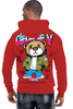 George V Hoodie - GEORGE V PARIS BEAR HOODIE MULTI COLORS -RED - GV-2648