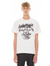 Cult Of Individuality T-Shirt - Lucky Bastard Short Sleeve Crew Neck Tee - White - 623B11-K23A