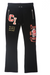 Cult Sweatpants - HIPSTER SWEATPANTS "VARSITY"-BLACK - 624A2-HS24A