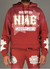 NME Hoodie - Albert - Burgundy  - 384