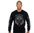 George V T-Shirt - MEN'S SWEAT SHIRT -Tigra Pullover with Rhinestone Tiger Head-BLACK - GV-2801